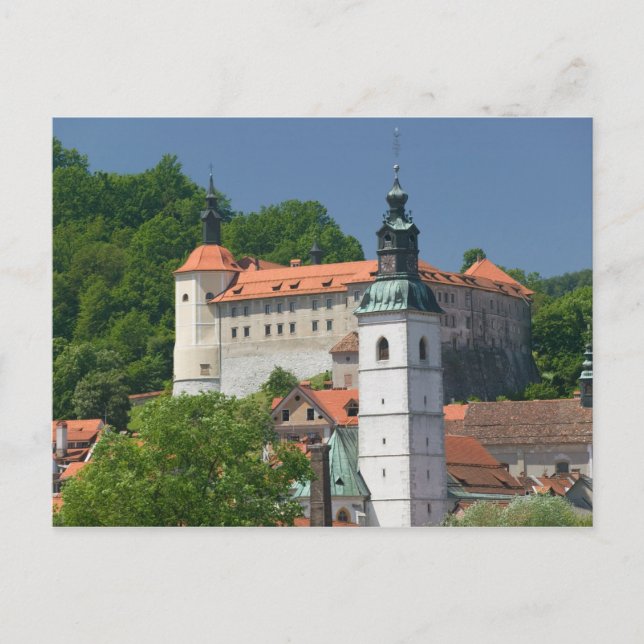 Carte Postale SLOVÉNIE, GORENJSKA, Skofja Loka : Eglise St. (Devant)