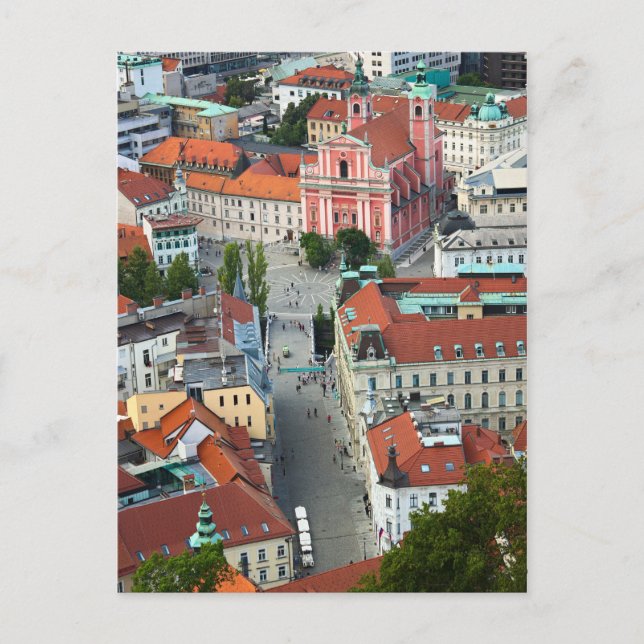 Carte Postale Slovénie - Ljubljana - Sky View (Devant)