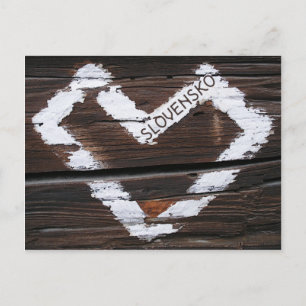 Carte Postale Slovensko Heart