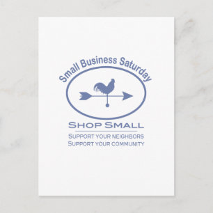 Carte Postale Small Business Saturday Weather vane