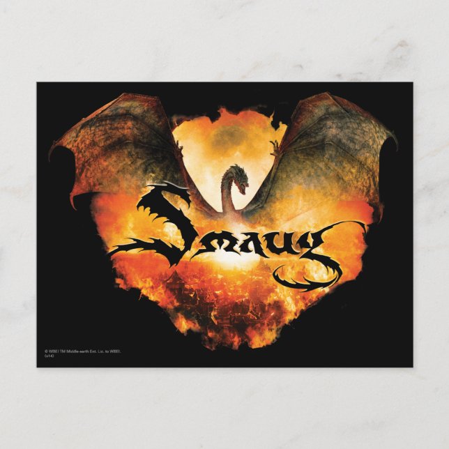 Carte Postale SMAUG™ Sur Laketown (Devant)