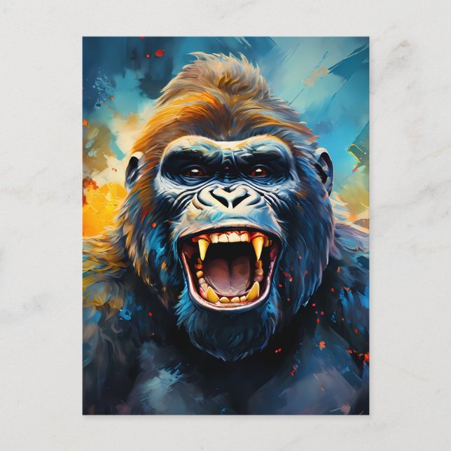 Carte Postale Smiling gorilla (Devant)