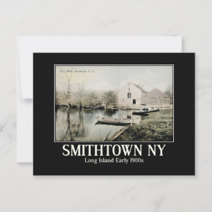 Carte Postale Smithtown NY Long Island Vintage inspiré