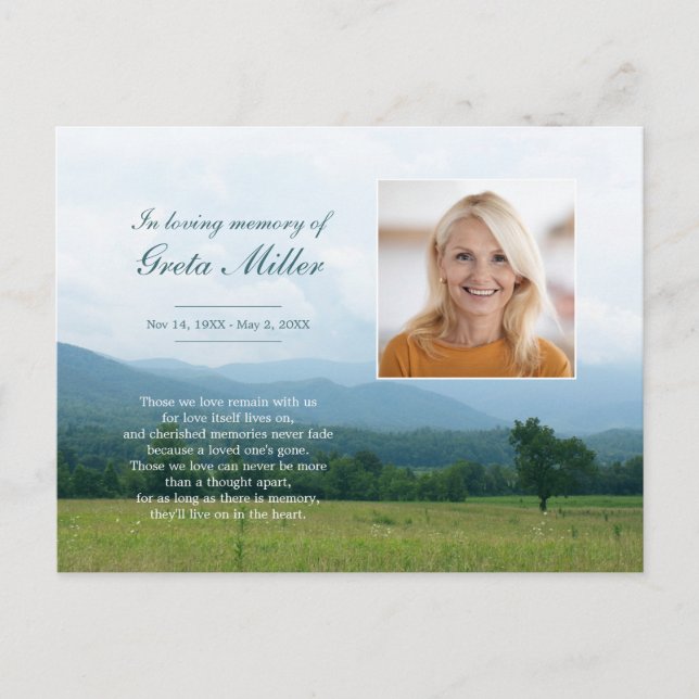 Carte postale Smoky Mountains Memorial (Devant)