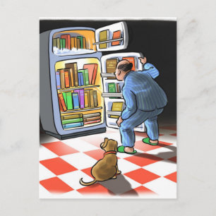 Carte postale Snack du livre de nuit