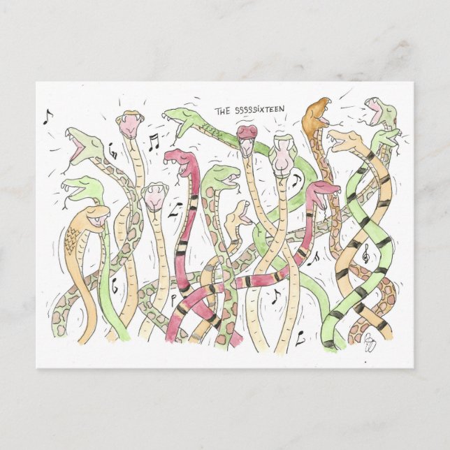 Carte Postale Snake Choir, The SSSSSixteen  (Devant)
