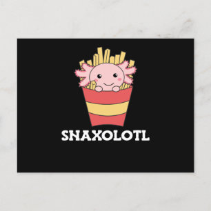 Carte Postale Snaxolotl Axolotl Lover Mignons Animaux Fries