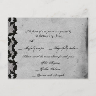 Carte postale snob de la dentelle gothique