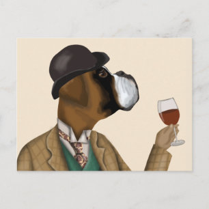 Carte Postale Snob de vin de boîte