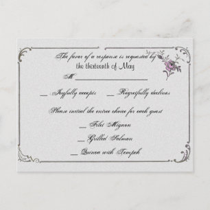 Carte postale snob du cadre RSVP de Deco de