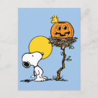 Snoopy & Bois Nid Avec Jack O'Lantern