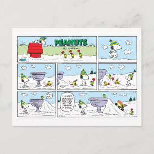 Carte Postale Snoopy et l'équipage Zamboni