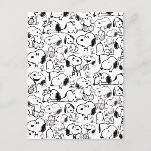 Carte Postale Snoopy Smile Giggle Lauder Motif