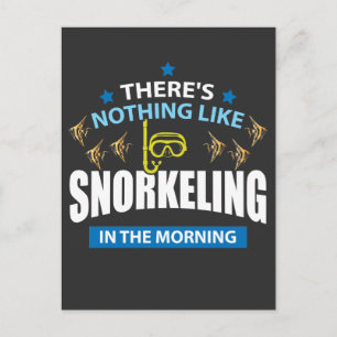 Carte Postale Snorkeling le matin - Cadeau pour plongeur