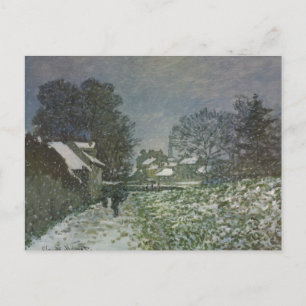 Carte Postale Snow at Argenteuil par Claude Monet