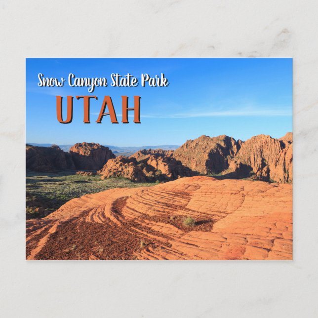 Carte Postale Snow Canyon Utah (Devant)