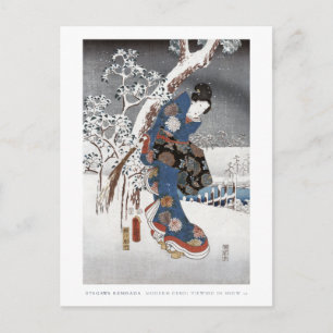 Carte postale Snow Geisha
