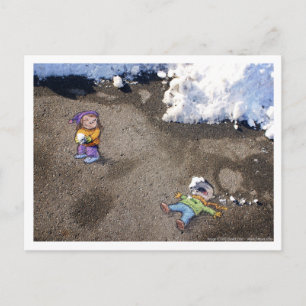 Carte Postale snowboard