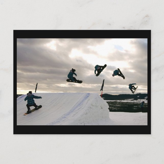 Carte postale Snowboard Trits (Devant)
