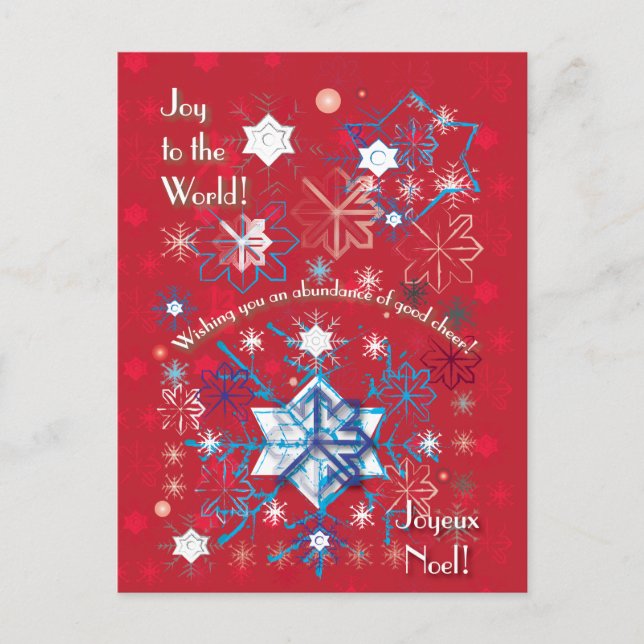 Carte Postale Snowflake (Devant)