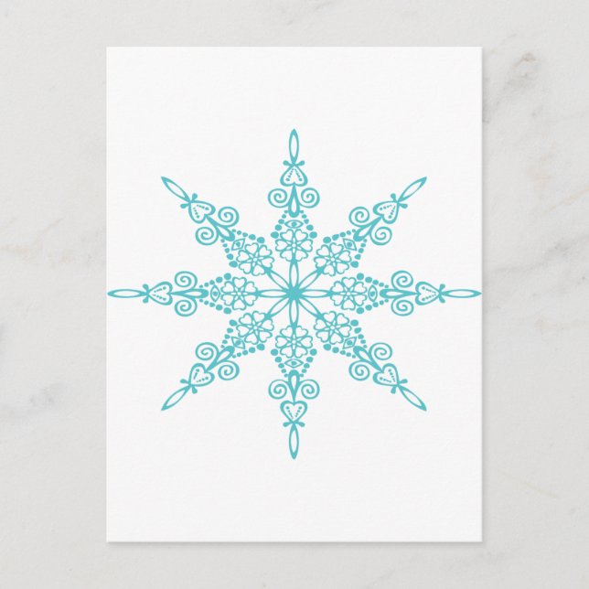 CARTE POSTALE SNOWFLAKE (Devant)