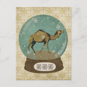 Carte postale Snowglobe Camel Bronze