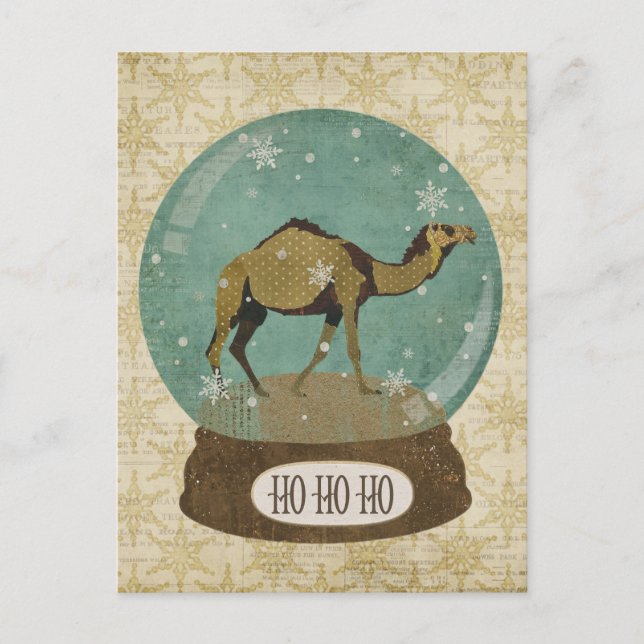 Carte postale Snowglobe Camel Bronze (Devant)