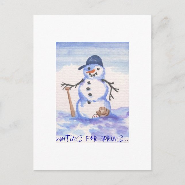 Carte Postale Snowman (Devant)