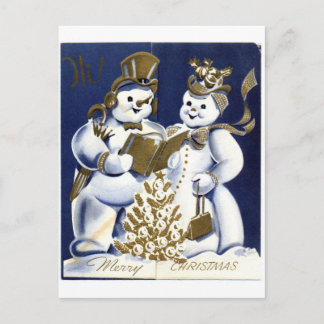 Carte Postale Snowman