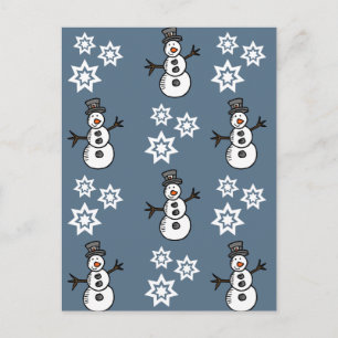 Carte Postale Snowman