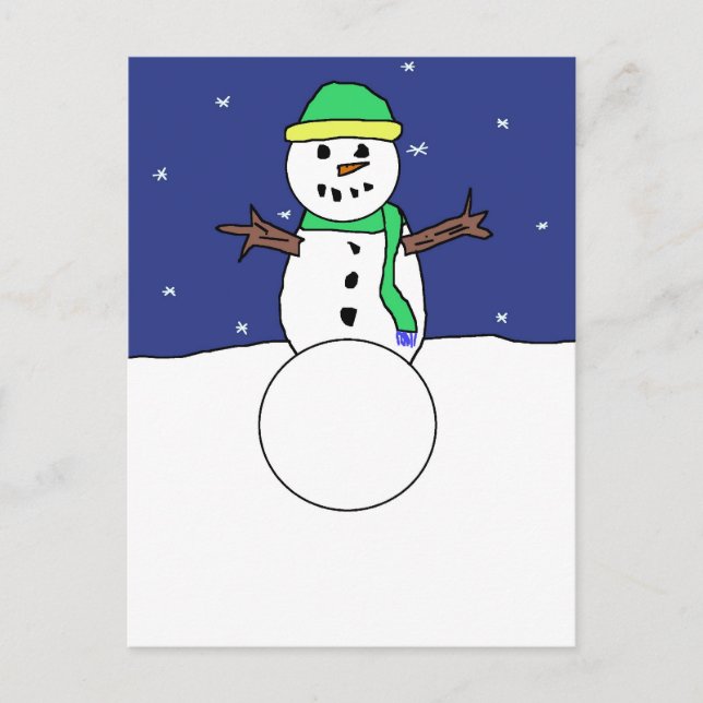 Carte postale Snowman (Devant)