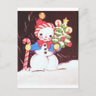 Carte Postale Snowman
