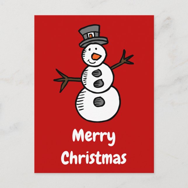 Carte Postale Snowman (Devant)