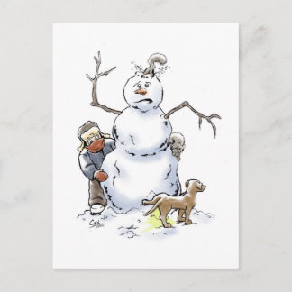 Carte postale Snowman