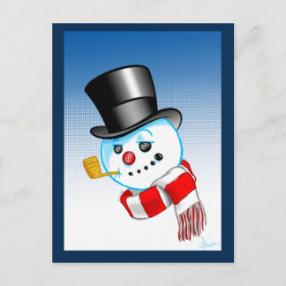 Carte postale Snowman