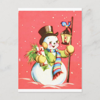 Carte Postale Snowman