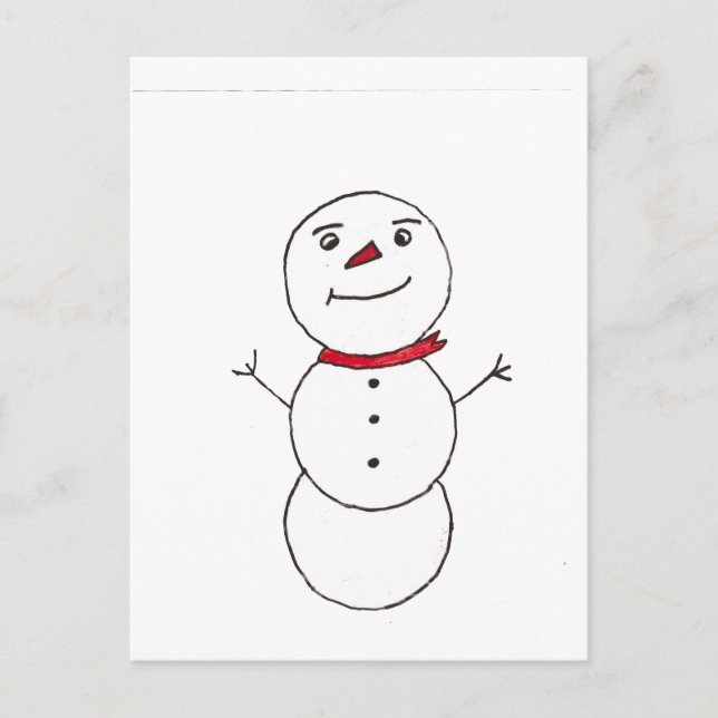 Carte Postale Snowman (Devant)