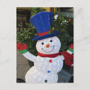 Carte Postale Snowman expressif