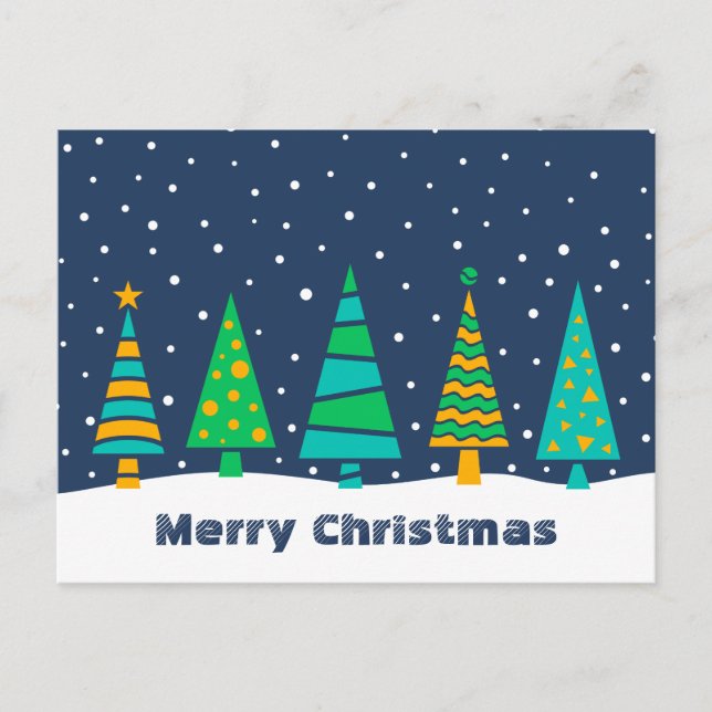 Carte postale Snowy Fir Trees (Devant)