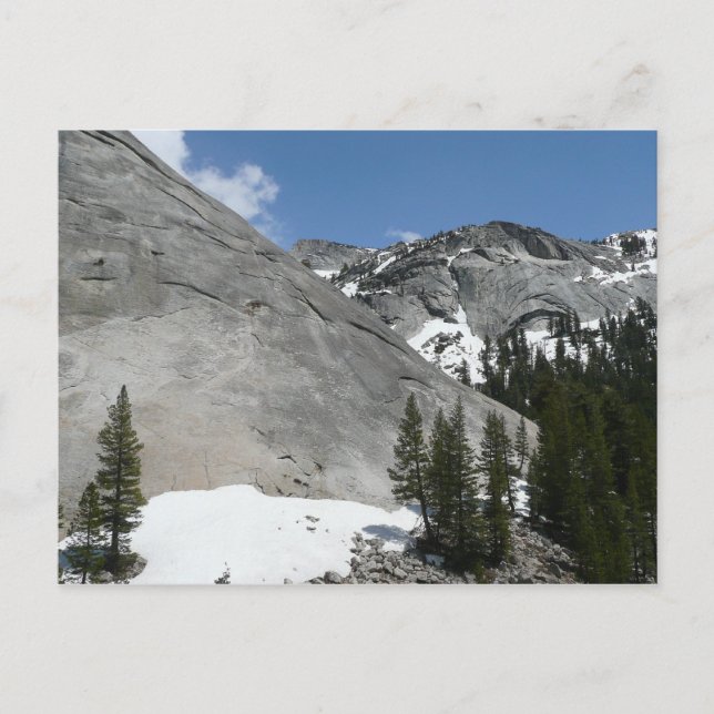 Carte Postale Snowy Granite Domes I au parc national Yosemite (Devant)