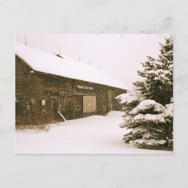 Carte Postale Snowy Vermont (Devant)