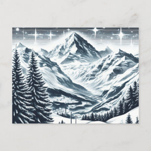 Carte Postale Snowy Winter Wooy