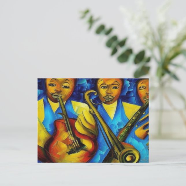 Carte postale "So Jazzy" (Debout devant)