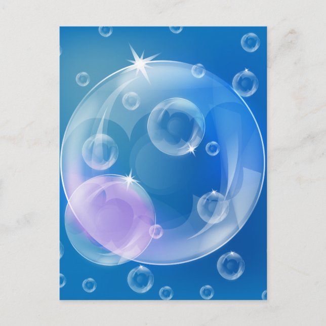 Carte Postale Soap bubbles (Devant)