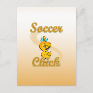 Carte Postale Soccer Chick