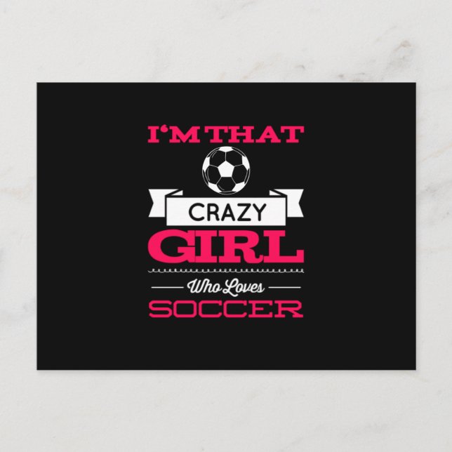 Carte Postale Soccer Sport Hobby Gym Athlète (Devant)
