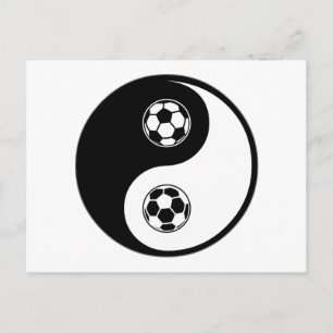 Carte Postale Soccer Yin Yang