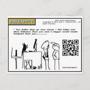Carte Postale social media  cartoon postcard