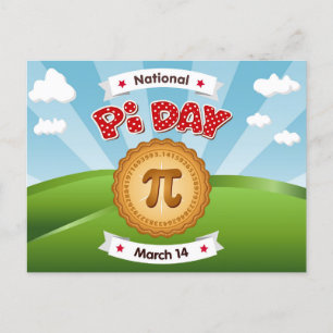 Carte postale sociale Pi Day