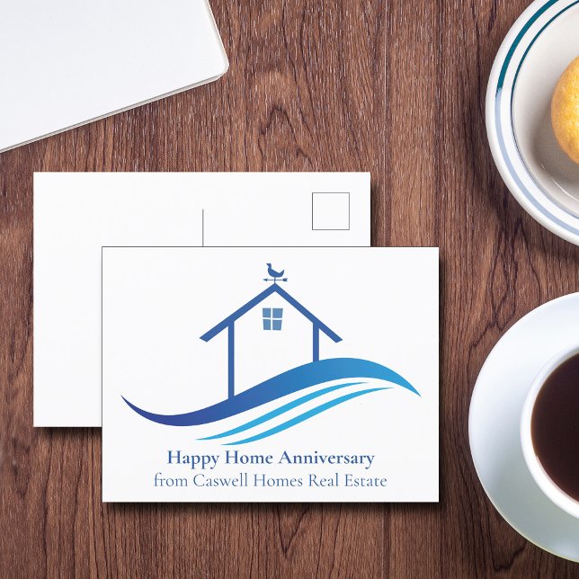Carte Postale Société immobilière Blue Joyeux anniversaire de la (Créateur téléchargé)